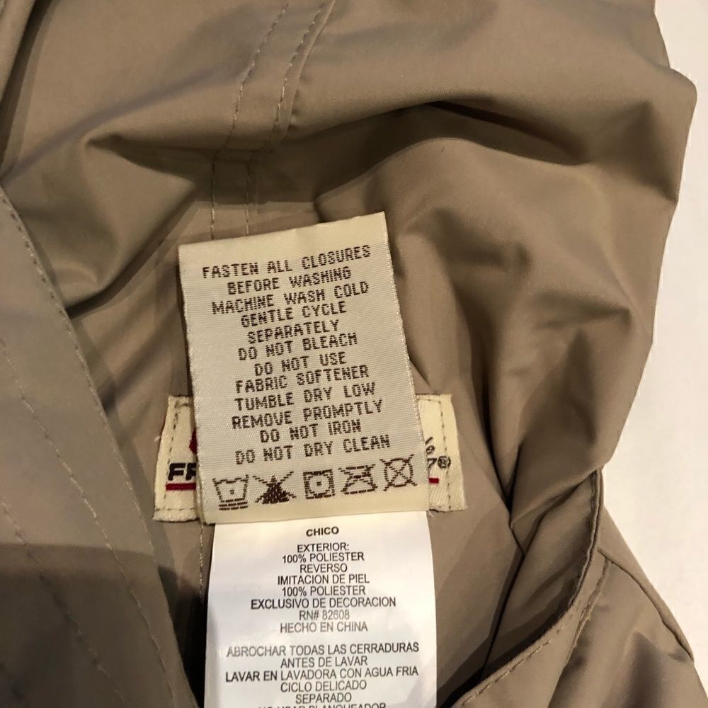 Free Country Reversible Jacket Tan/White Small - Picture 4 of 9